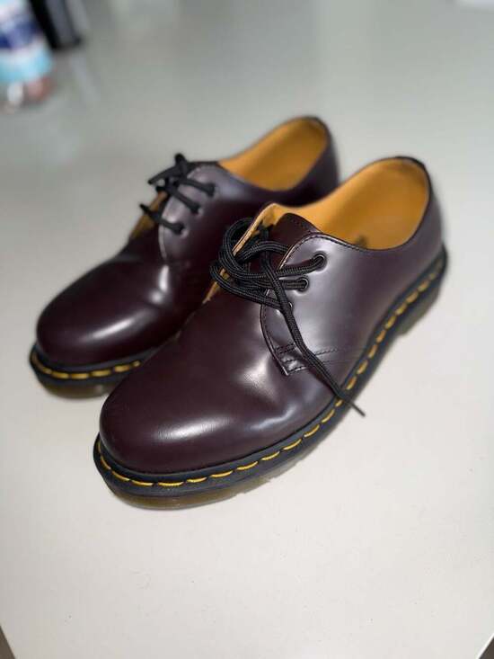 Dr. Martens 1461 Burgundy Smooth Leather 3-Eye Shoes Size US Men 7 / Women 8 main image 7